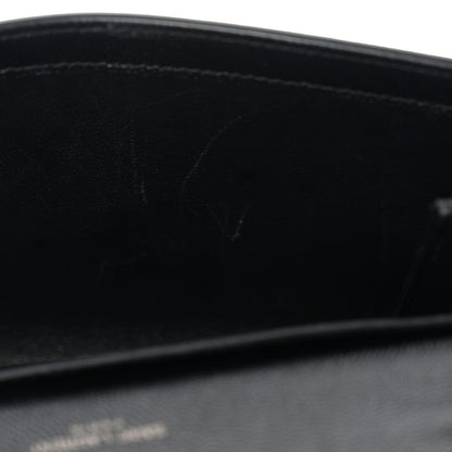 Saint Laurent Grain De Poudre Monochrome Uptown Chain Wallet Black 11 of 11