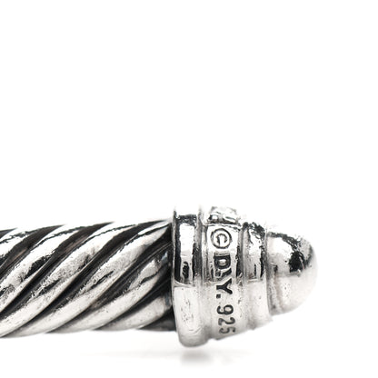 David Yurman Sterling Silver Diamond 5mm Cable Classics Dome Bracelet 4 of 4
