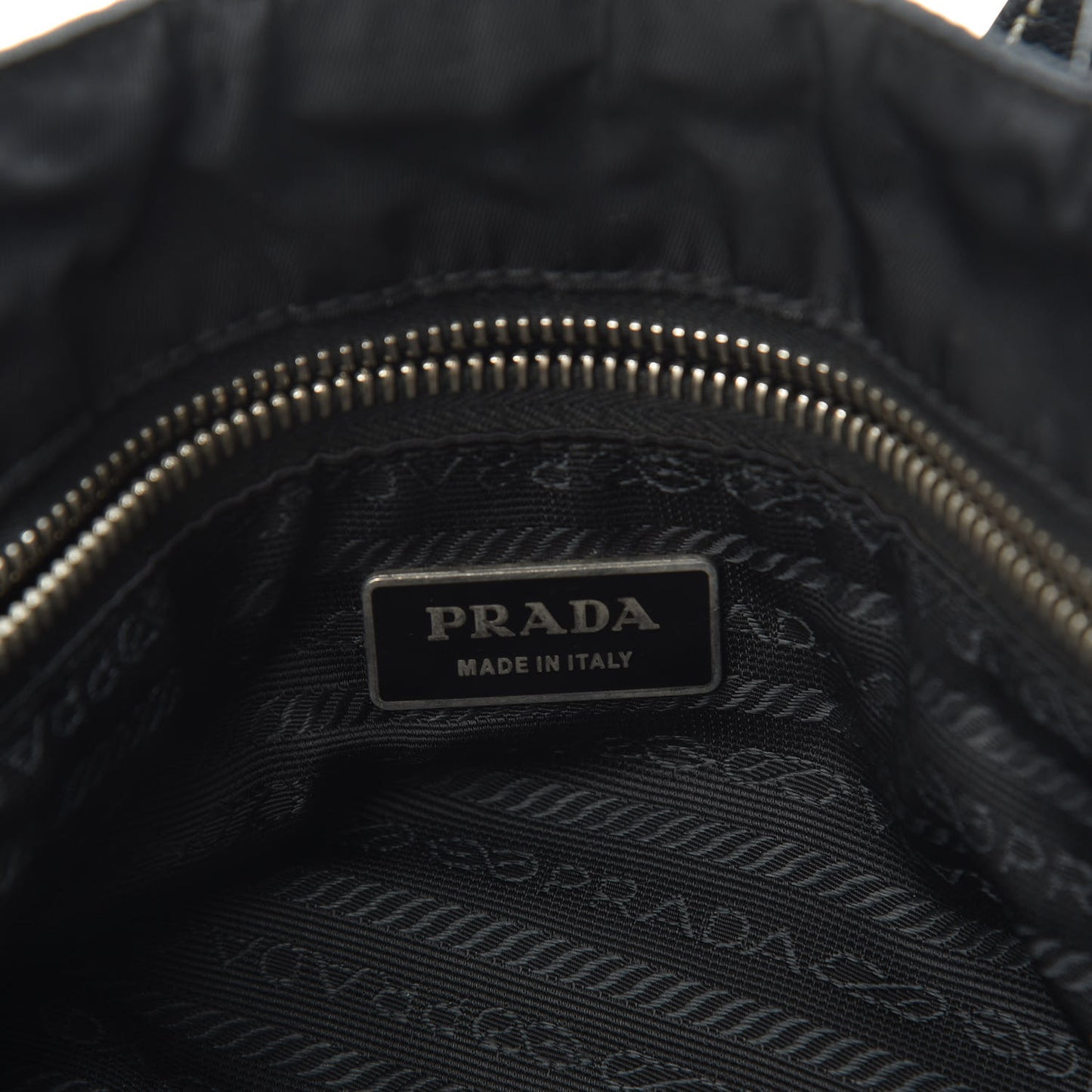 Tessuto Nylon Saffiano Tote Black