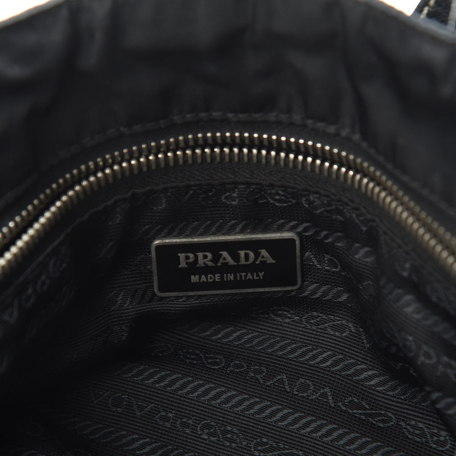 Prada Tessuto Nylon Saffiano Tote Black 6 of 9