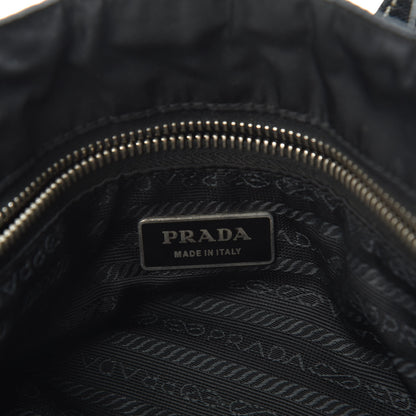 Prada Tessuto Nylon Saffiano Tote Black 6 of 9