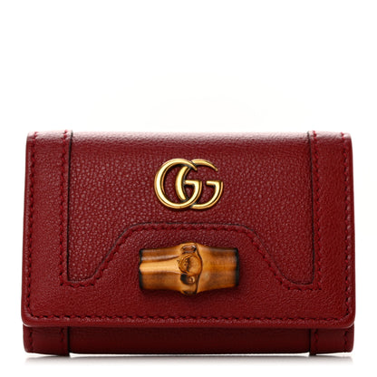 Gucci Wonka Grain Calfskin Diana 6 Key Holder Case Red 1 of 8