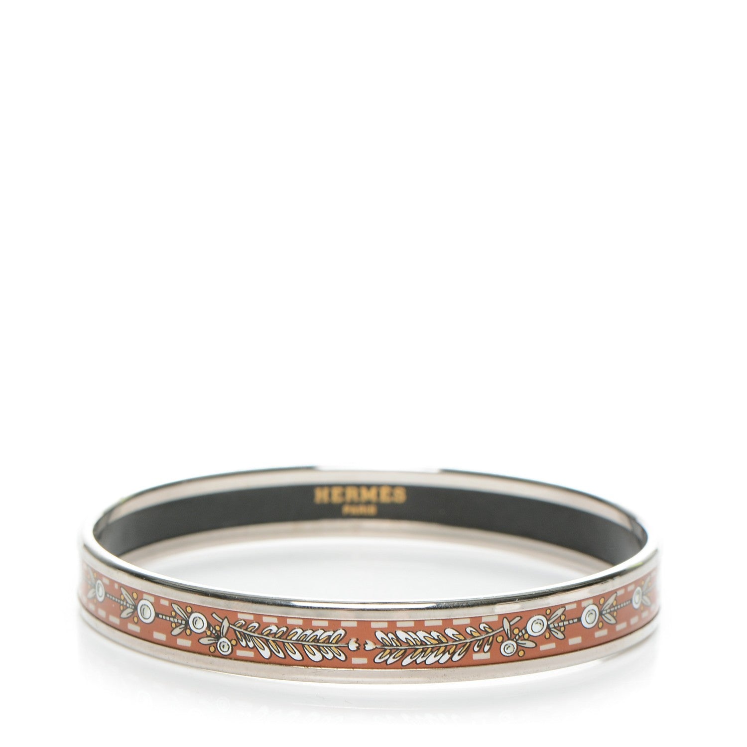 Hermes Enamel Printed Narrow Bracelet 65 1 of 5