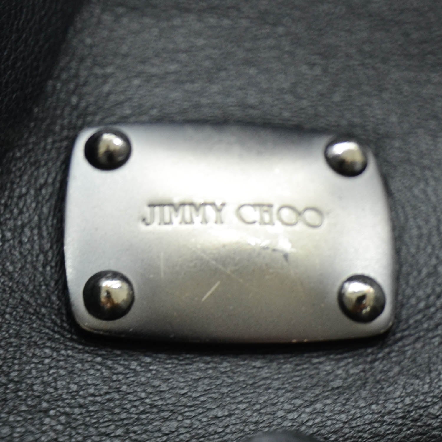 Jimmy Choo Leather Studded Medium Saba Hobo Black 11 of 11