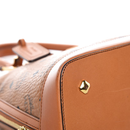 MCM Visetos Heritage Bowler Bag Cognac 8 of 14