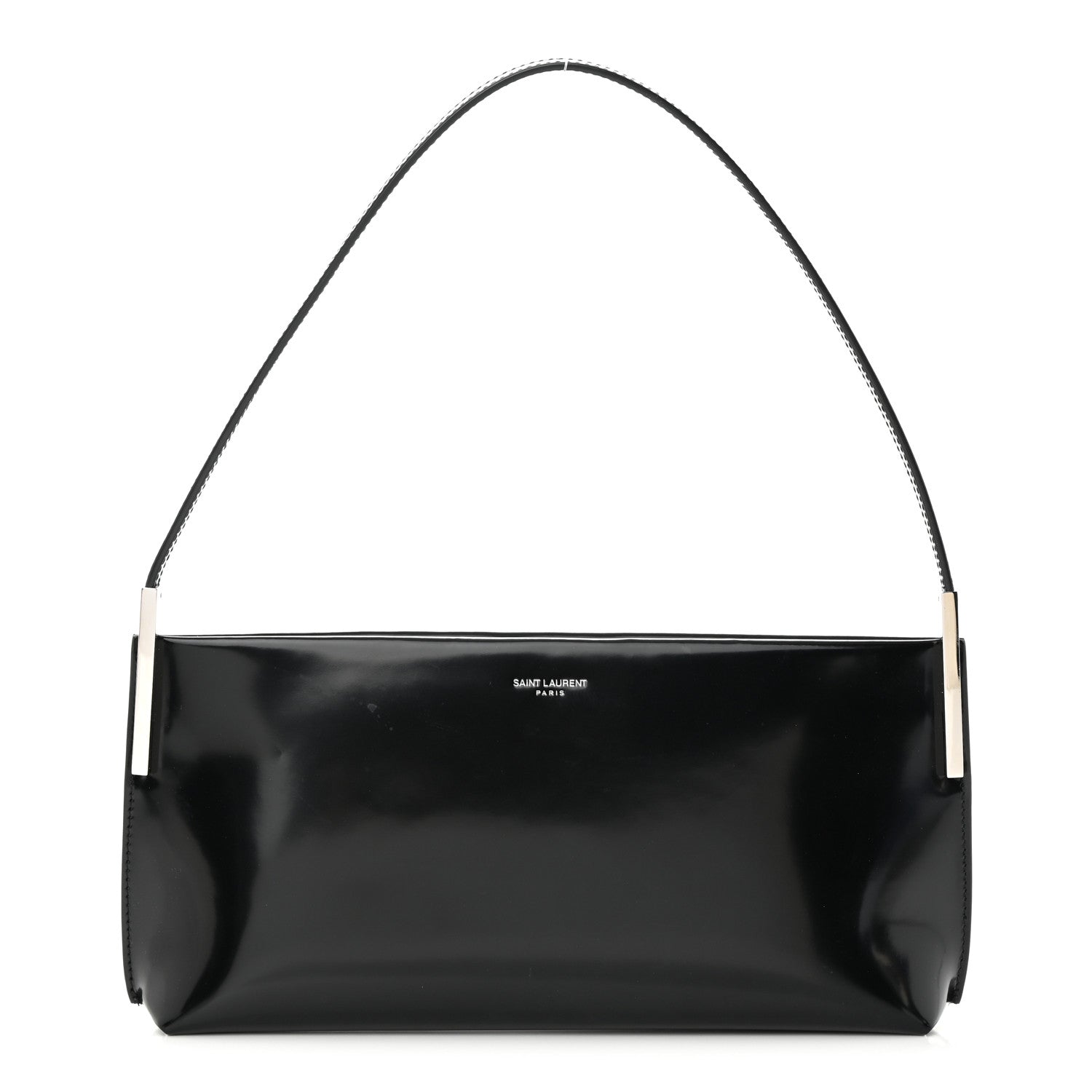 Saint Laurent Patent Calfskin Small Suzanne Rigid Shoulder Bag Black 1 of 13