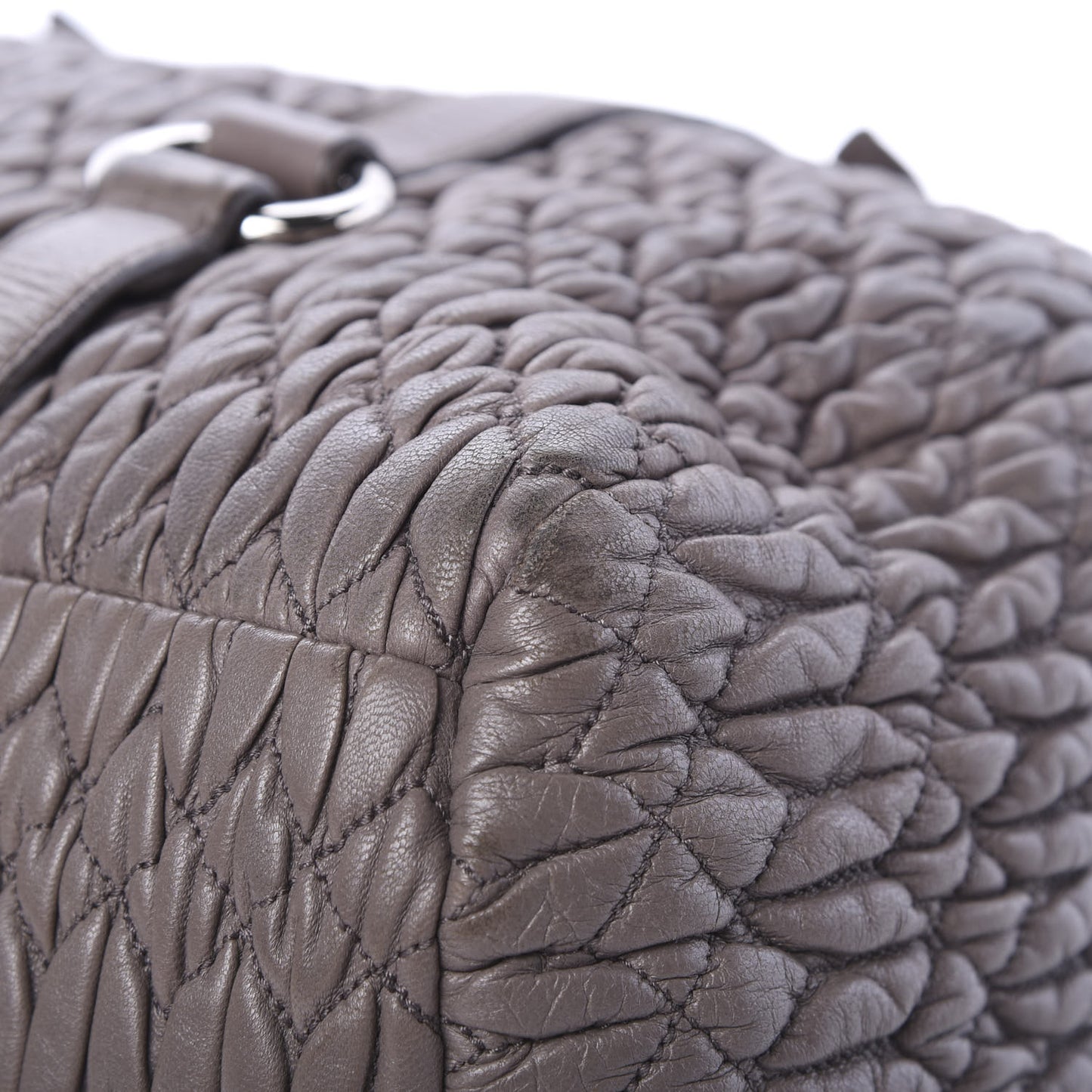 Nappa Matelasse Shopping Tote Argilla