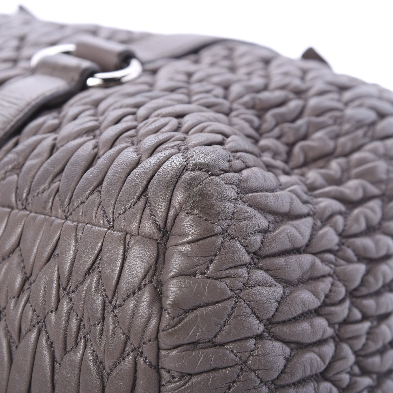 Miu Miu Nappa Matelasse Shopping Tote Argilla 11 of 17