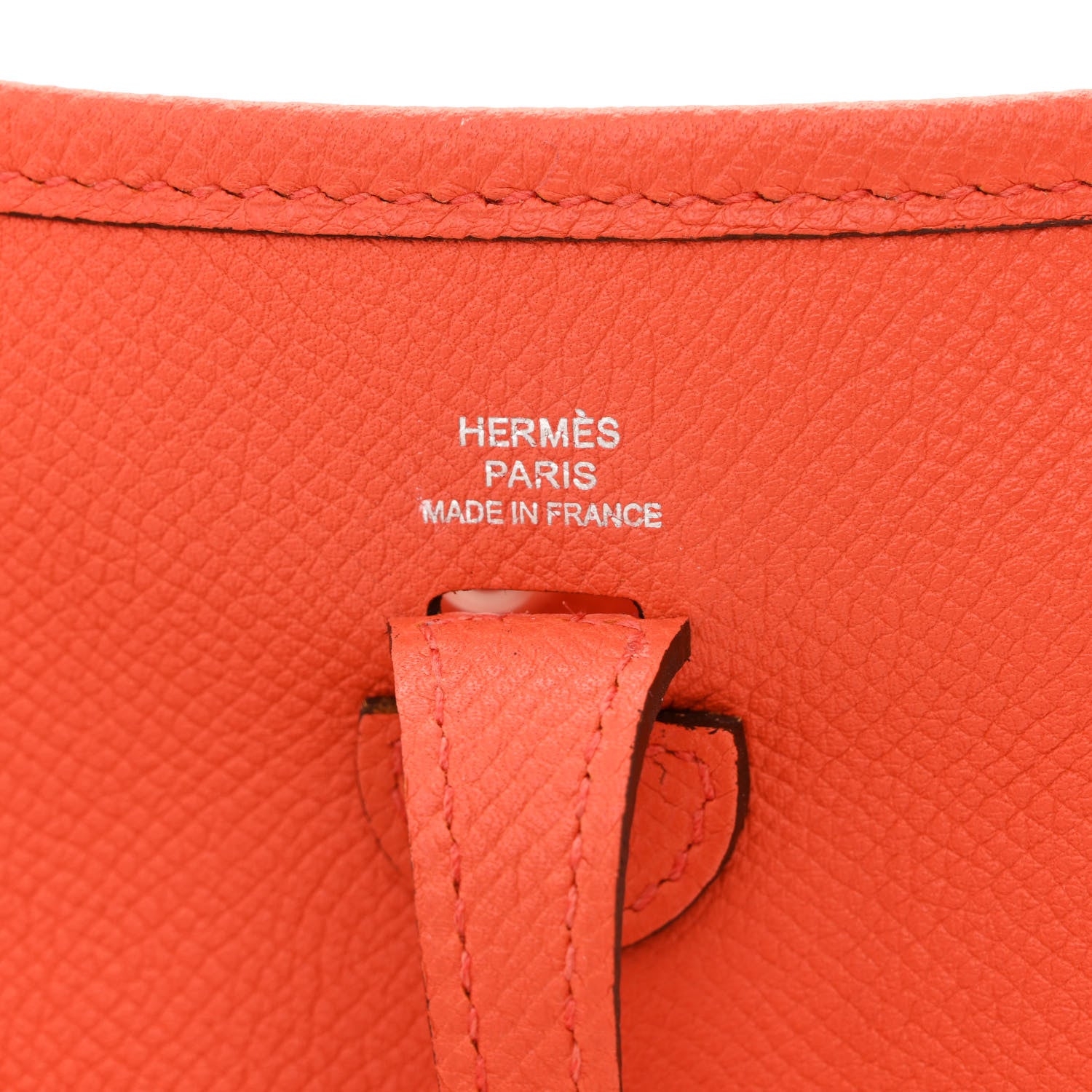 Hermes Epsom Amazone Evelyne TPM Orange Poppy Bleu Zanzibar 6 of 10