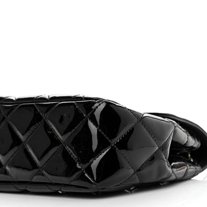 Chanel Patent Quilted Large Coco Shine Flap Black 10 of 13