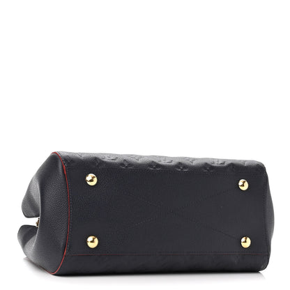 Louis Vuitton Empreinte Montaigne MM Marine Rouge 4 of 9