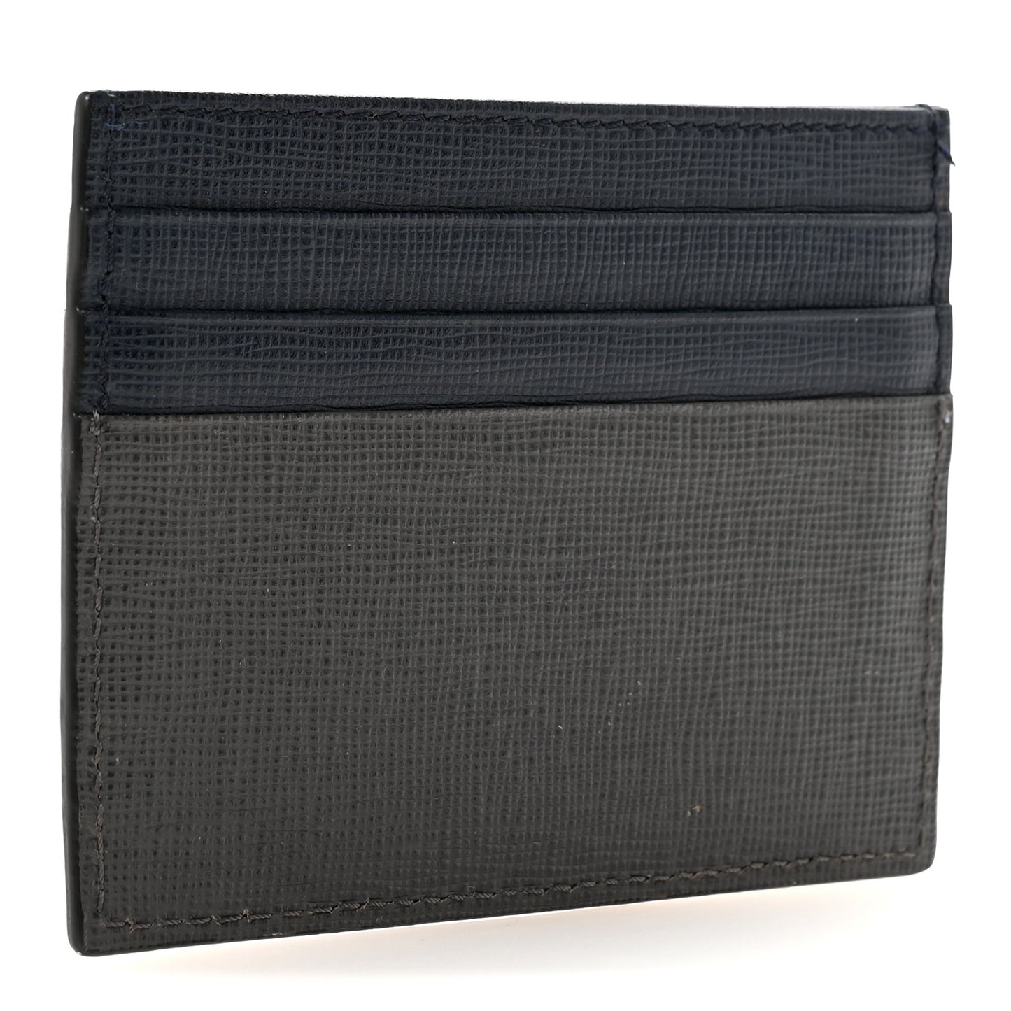 Vitello Elite Monster Eyes Inlay Card Holder Asfalto Papavero Black