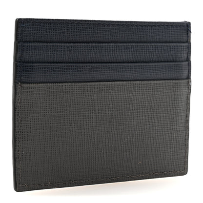 Fendi Vitello Elite Monster Eyes Inlay Card Holder Asfalto Papavero Black 3 of 7