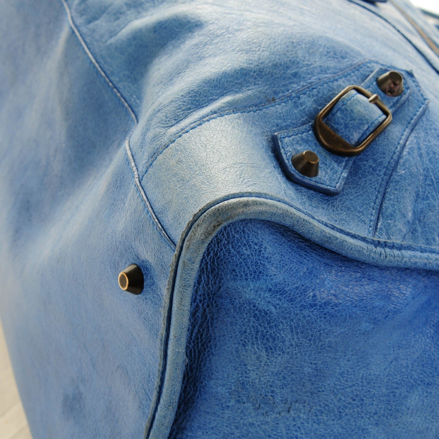 Balenciaga Chevre Classic Hardware Work French Bleu 6 of 11