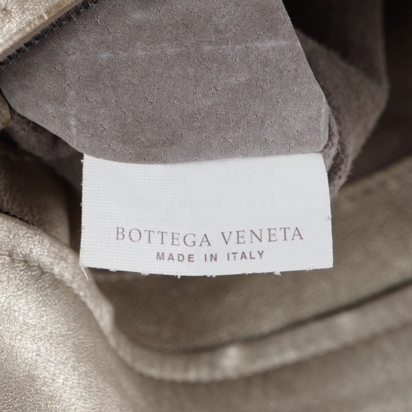 Washed Lambskin Mineral Budoir Tote Gold