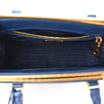 Prada Saffiano Lux Small Galleria Double Zip Tote Bluette 5 of 14