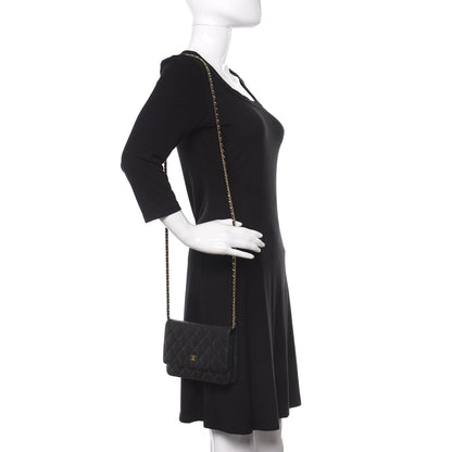 Chanel Caviar Quilted Wallet On Chain WOC Black 2 of 11