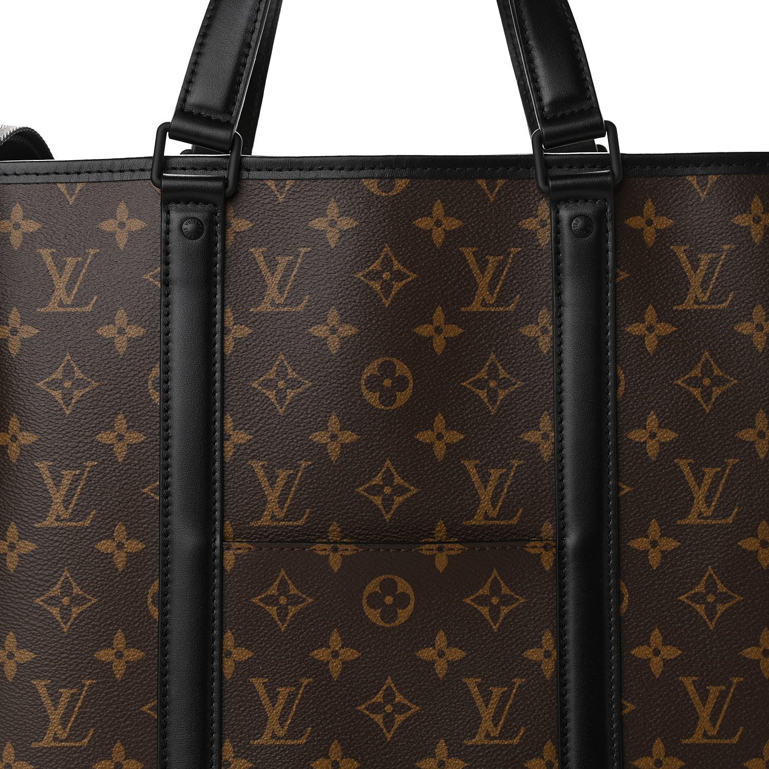 Louis Vuitton Monogram Macassar Weekend Tote GM 8 of 10