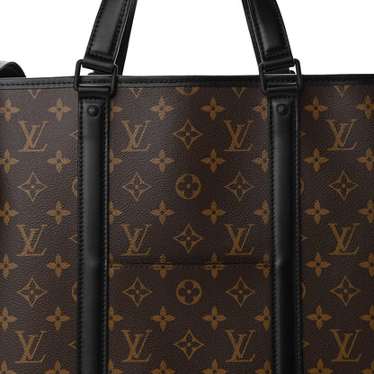 Louis Vuitton Monogram Macassar Weekend Tote GM 8 of 10
