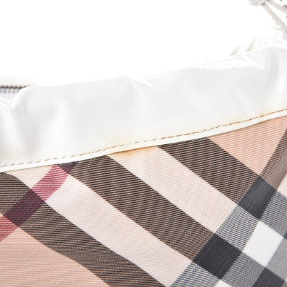 Burberry Patent Supernova Check Front Pocket Small Bag White 11 of 16