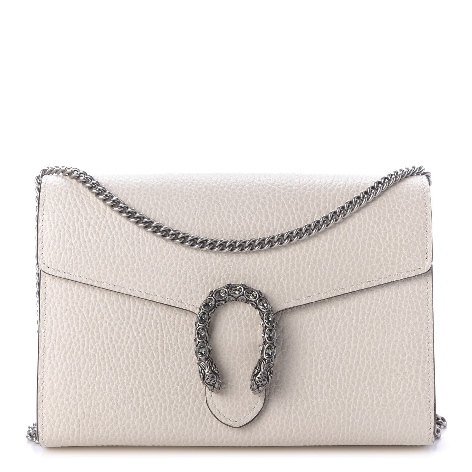 Gucci Dollar Calfskin Mini Dionysus Chain Wallet Mystic White 1 of 9