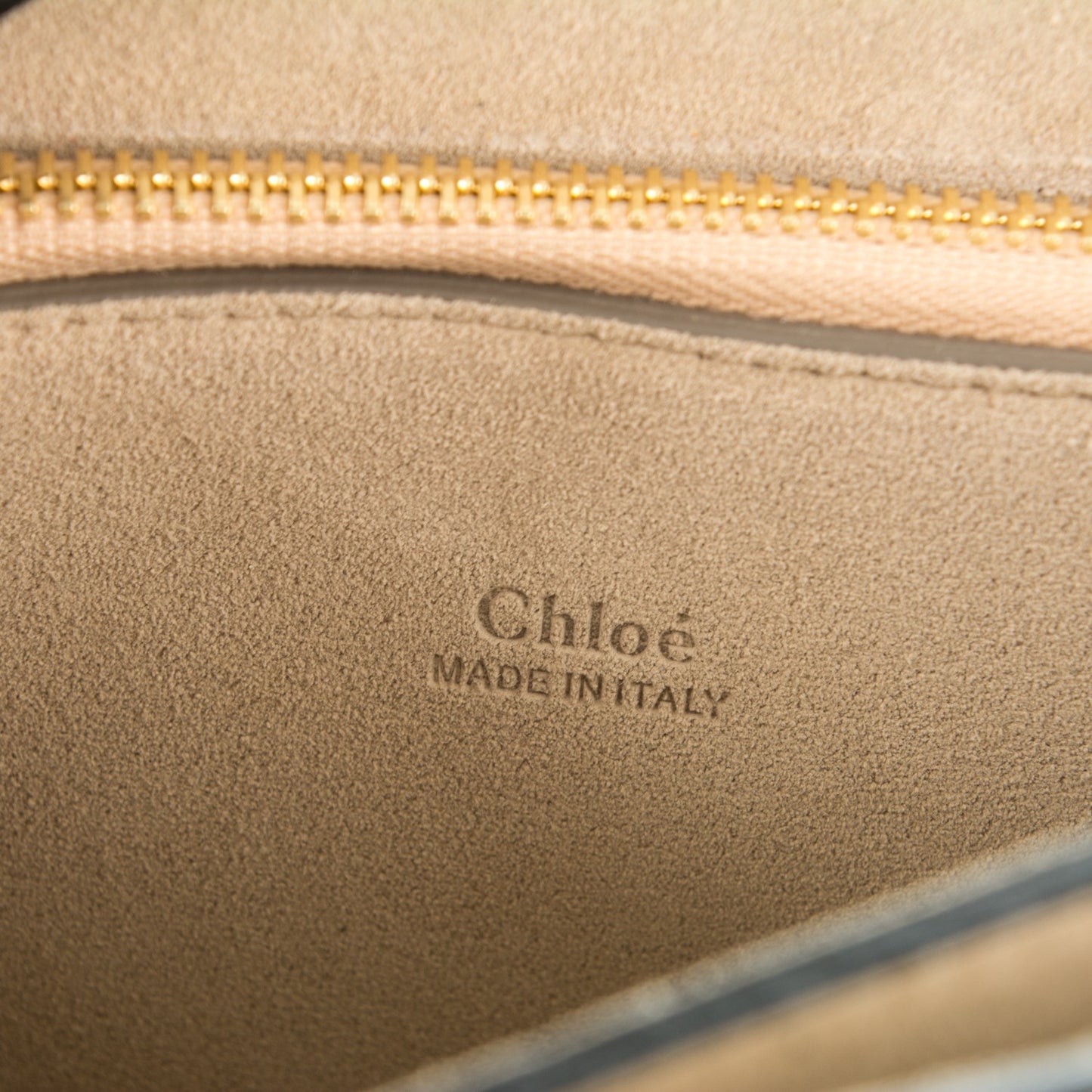 Calfskin Suede Patchwork Medium Faye Shoulder Bag Tobacco