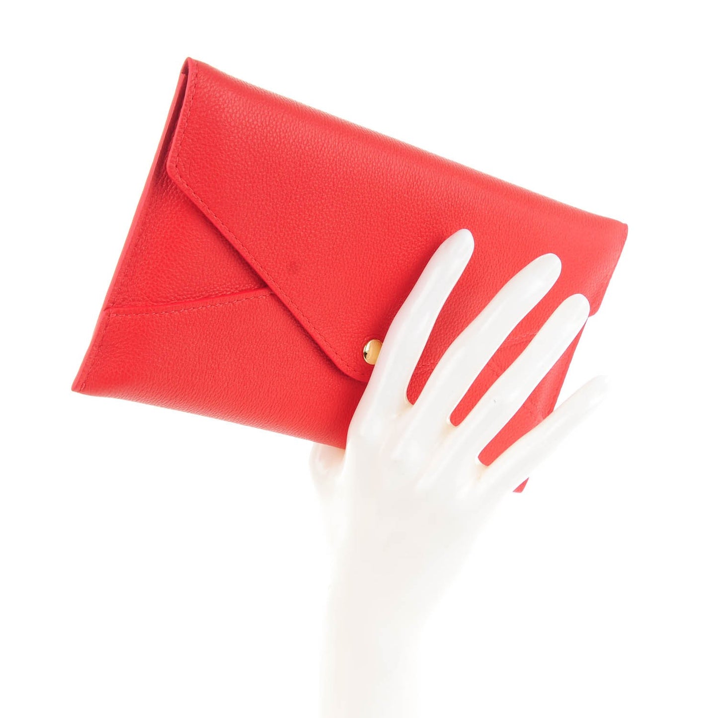 Veau Cachemire Envelope Pouch Red