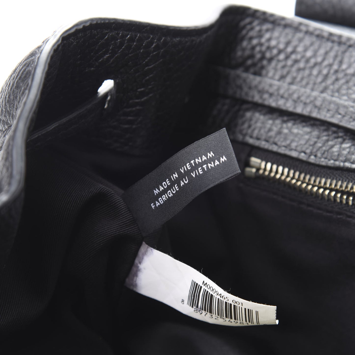 Pebbled Calfskin Pike Place Backpack Black