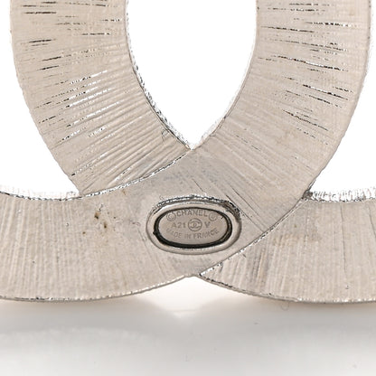 Chanel Baguette Crystal CC Brooch Silver 4 of 5