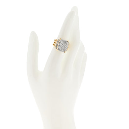 David Yurman 18K Yellow Gold Diamond 16mm Wheaton Ring 54 6.75 2 of 5