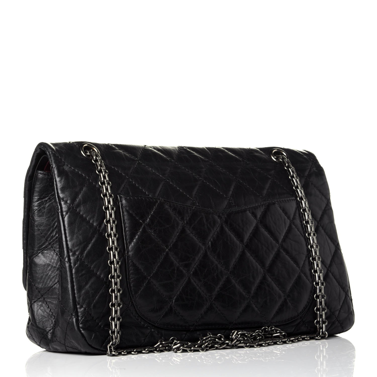 Chanel Aged Calfskin Quilted 2.55 Reissue 227 Flap Black 3 of 9
