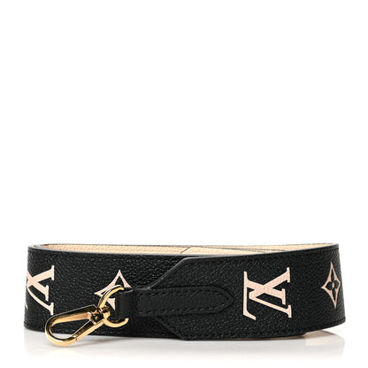 Louis Vuitton Empreinte Monogram Bandouliere Shoulder Strap Black Beige 1 of 4