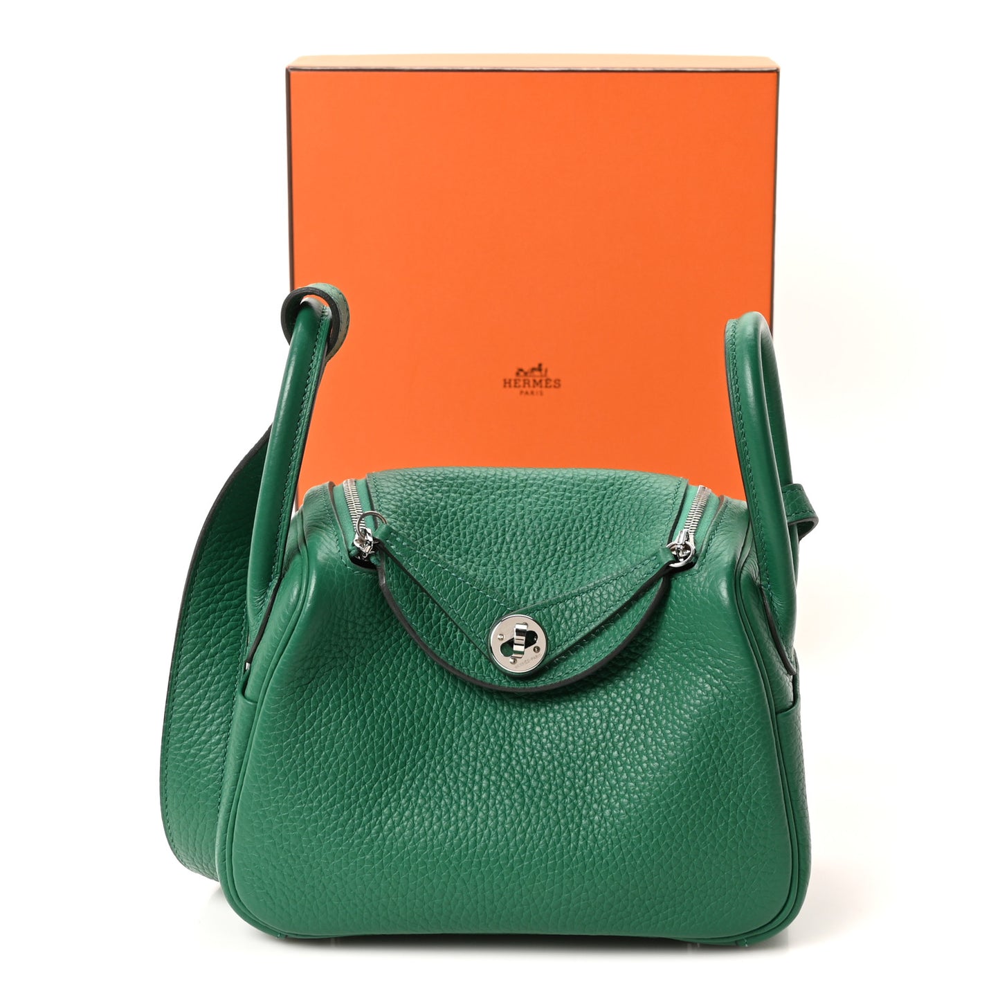 Taurillon Clemence Mini Lindy 20 Vert Vertigo