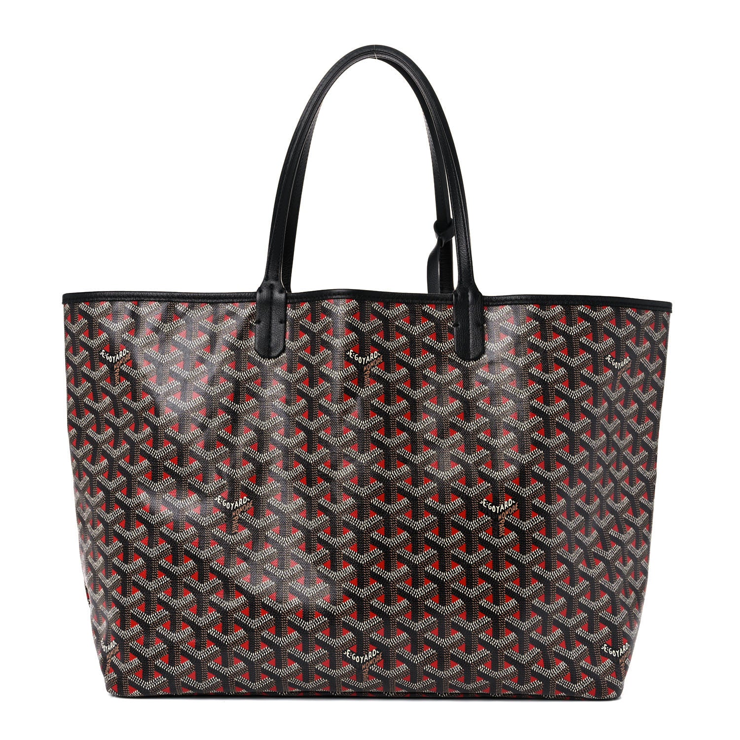 Goyard Goyardine Saint Louis Claire Voie PM Black Red 1 of 7