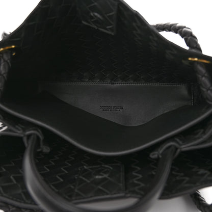 Bottega Veneta Nappa Intrecciato Medium Andiamo Shoulder Bag Black 5 of 9