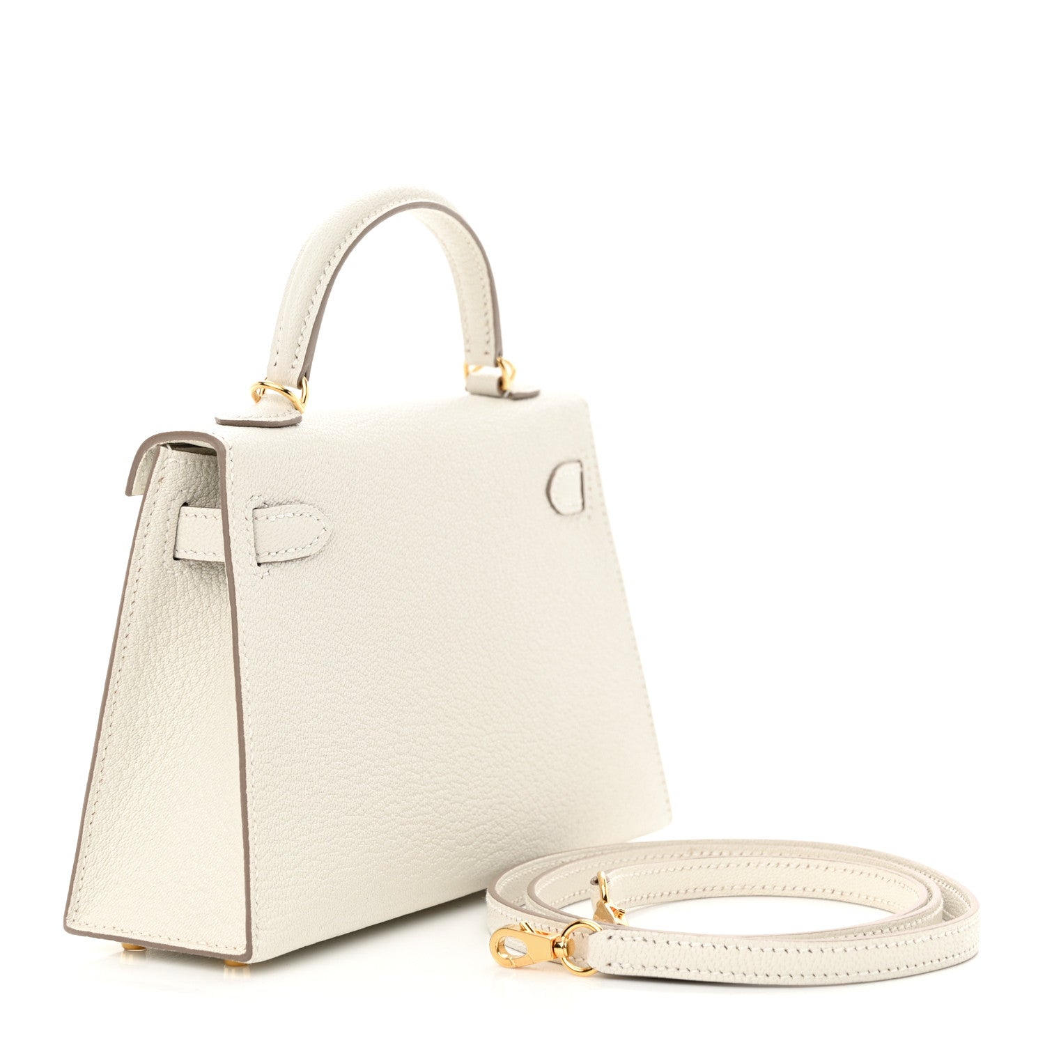 Hermes Chevre Mysore Mini Kelly Sellier 20 Mushroom 3 of 14