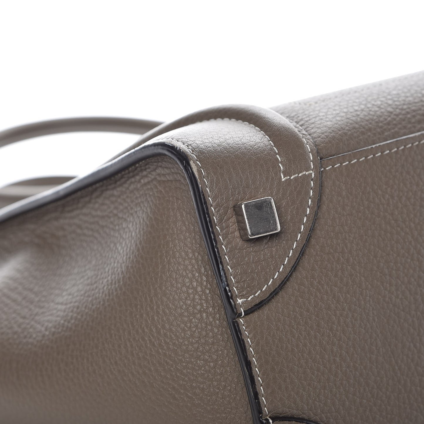 Drummed Calfskin Micro Luggage Souris