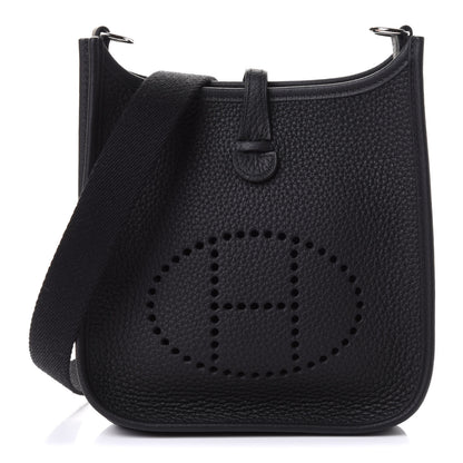 Hermes Taurillon Clemence Evelyne TPM Black 1 of 9