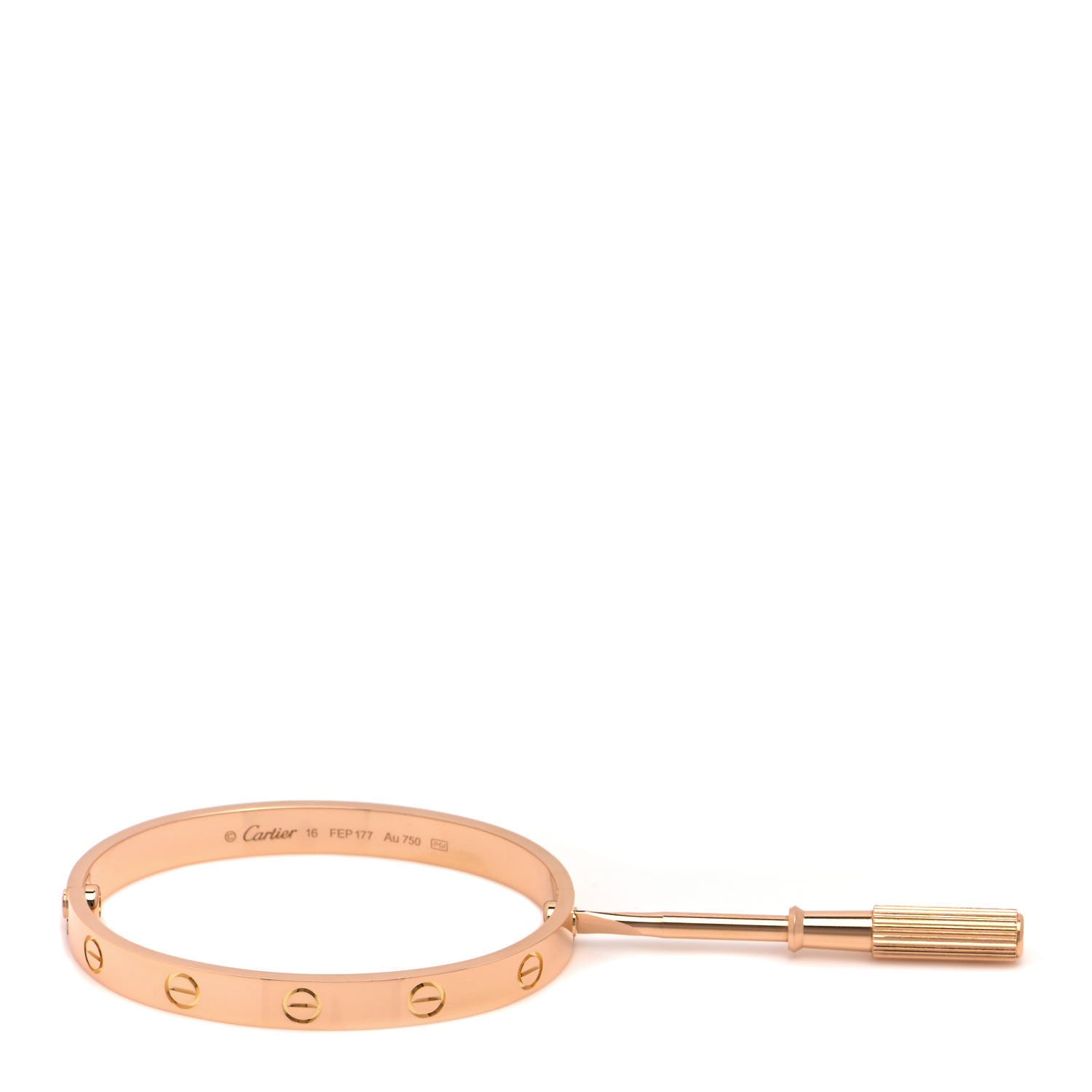 Cartier 18K Pink Gold LOVE Bracelet 16 4 of 6