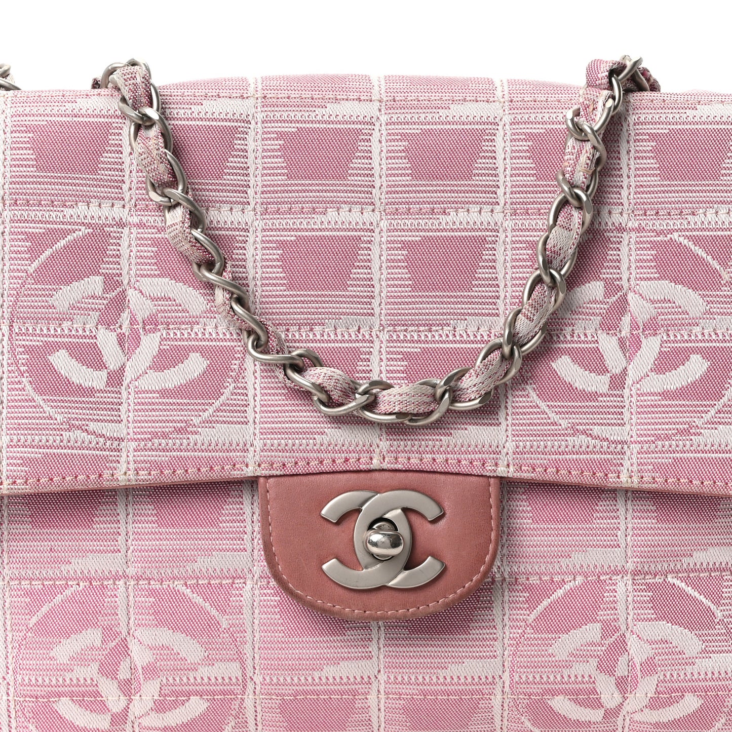 Nylon Medium Travel Flap Pink