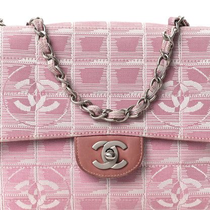 Chanel Nylon Medium Travel Flap Pink 7 of 9