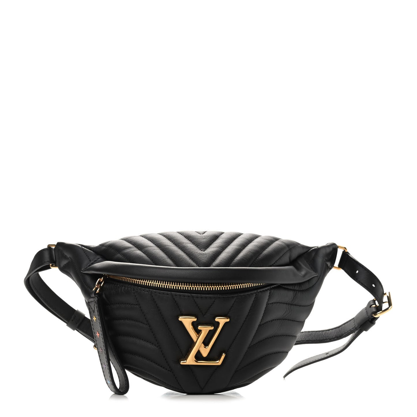 Calfskin Quilted New Wave Bumbag Black
