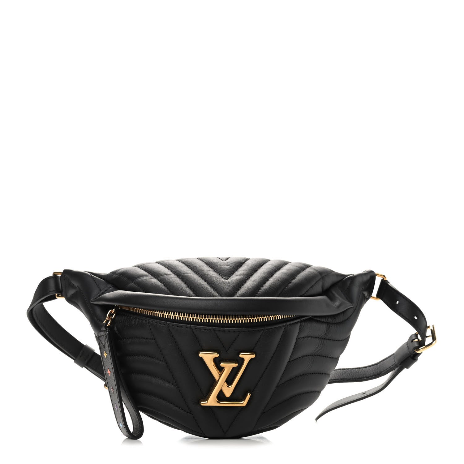 Louis Vuitton Calfskin Quilted New Wave Bumbag Black 1 of 8