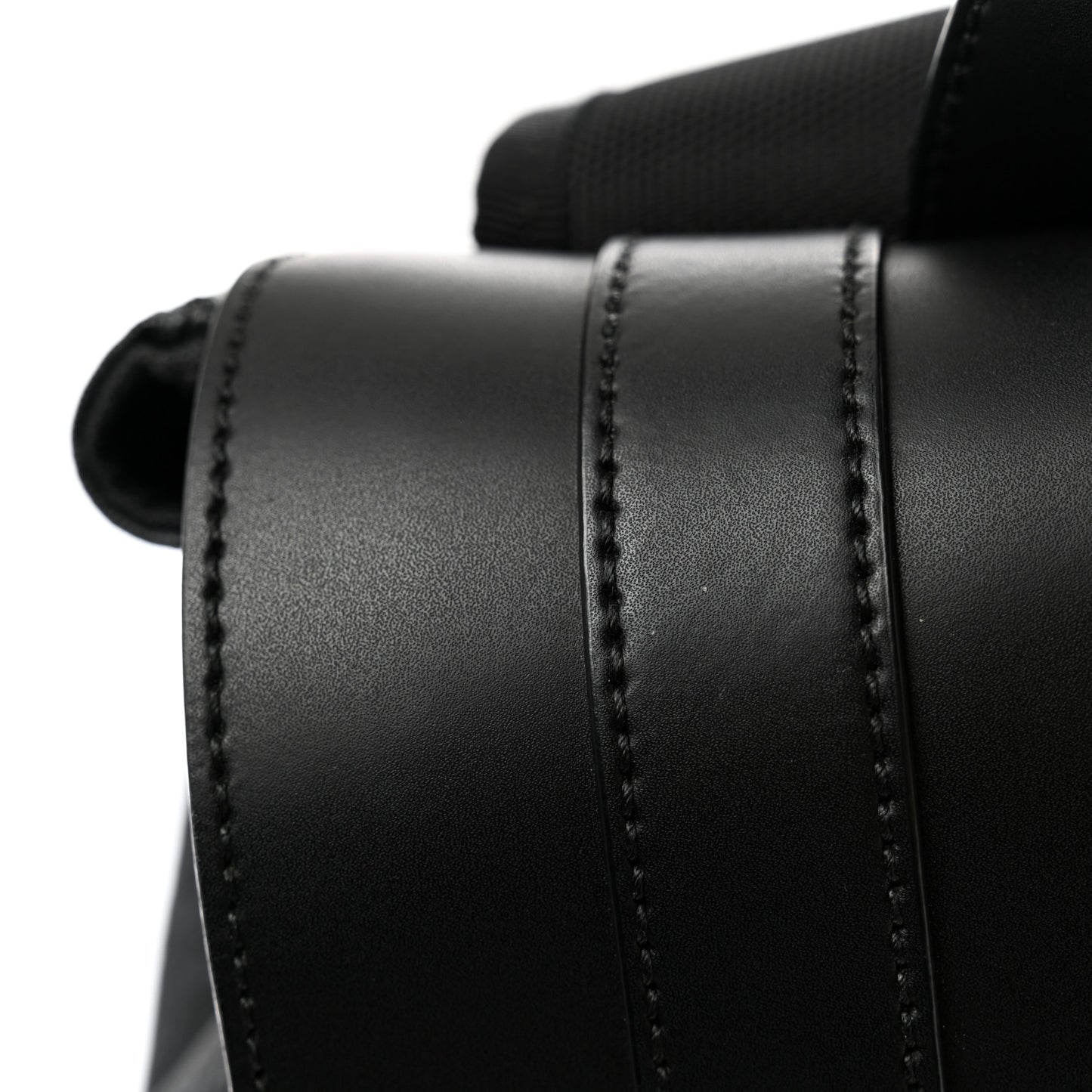 Soft GG Supreme Monogram Calfskin Web Double Buckle Backpack Black