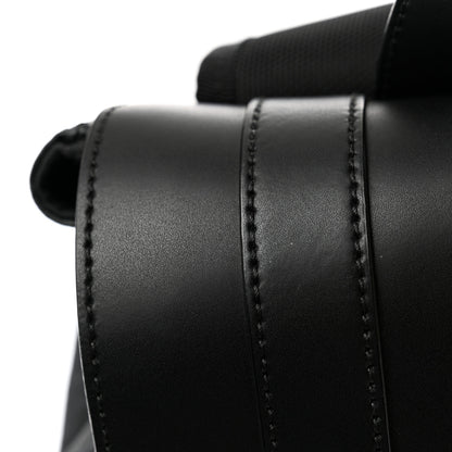 Gucci Soft GG Supreme Monogram Calfskin Web Double Buckle Backpack Black 11 of 14