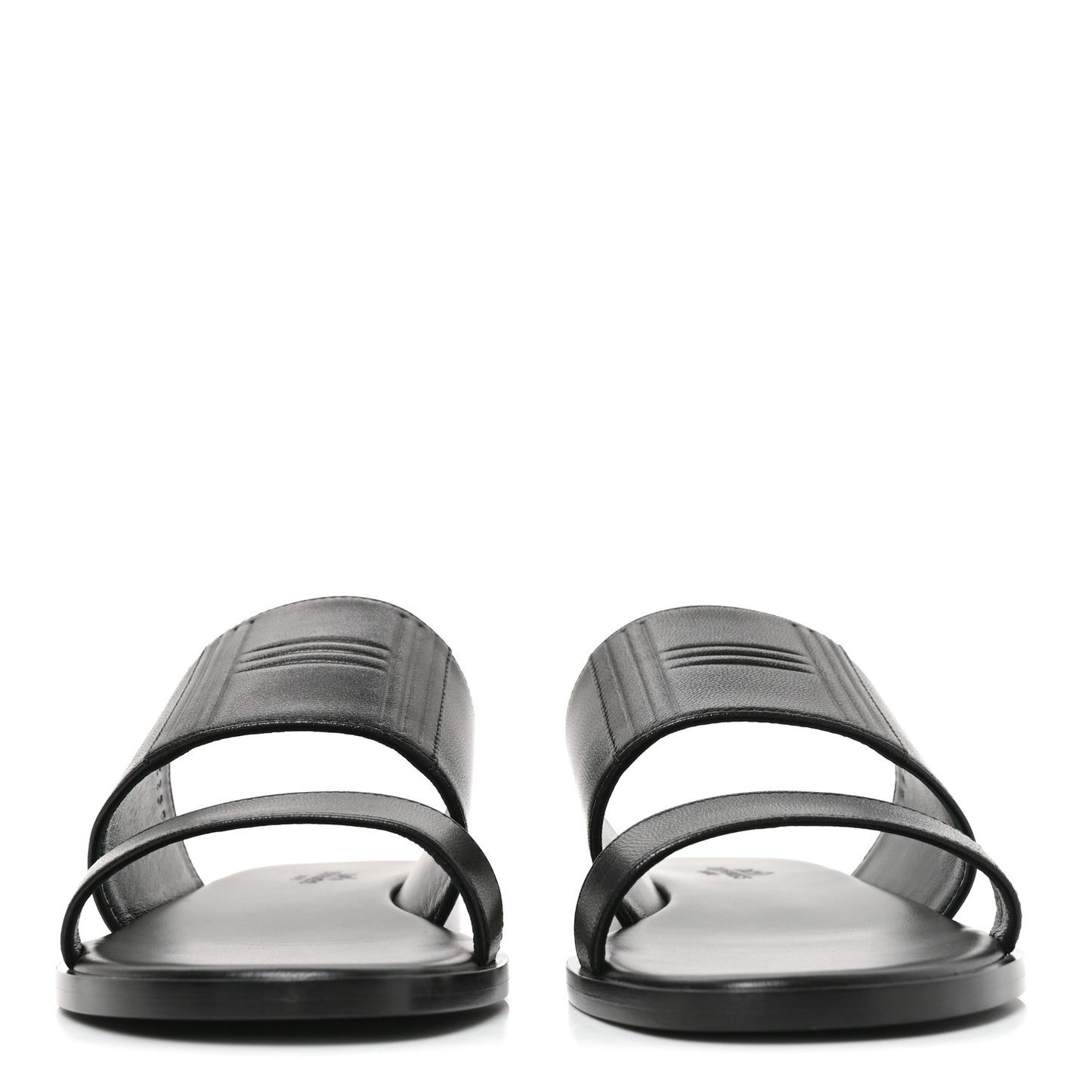 Calfskin Mona Sandals 36.5 Black