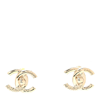 Chanel Metal CC Turnlock Earrings Gold 1 of 4