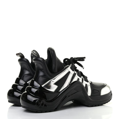 Louis Vuitton Patent LV Archlight Sneakers 41 Black Silver 3 of 6