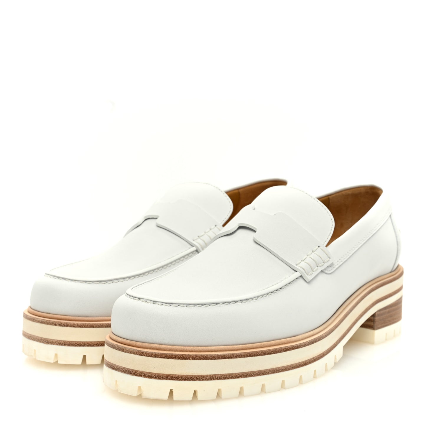 Calfskin Ivy Loafer 39.5 White