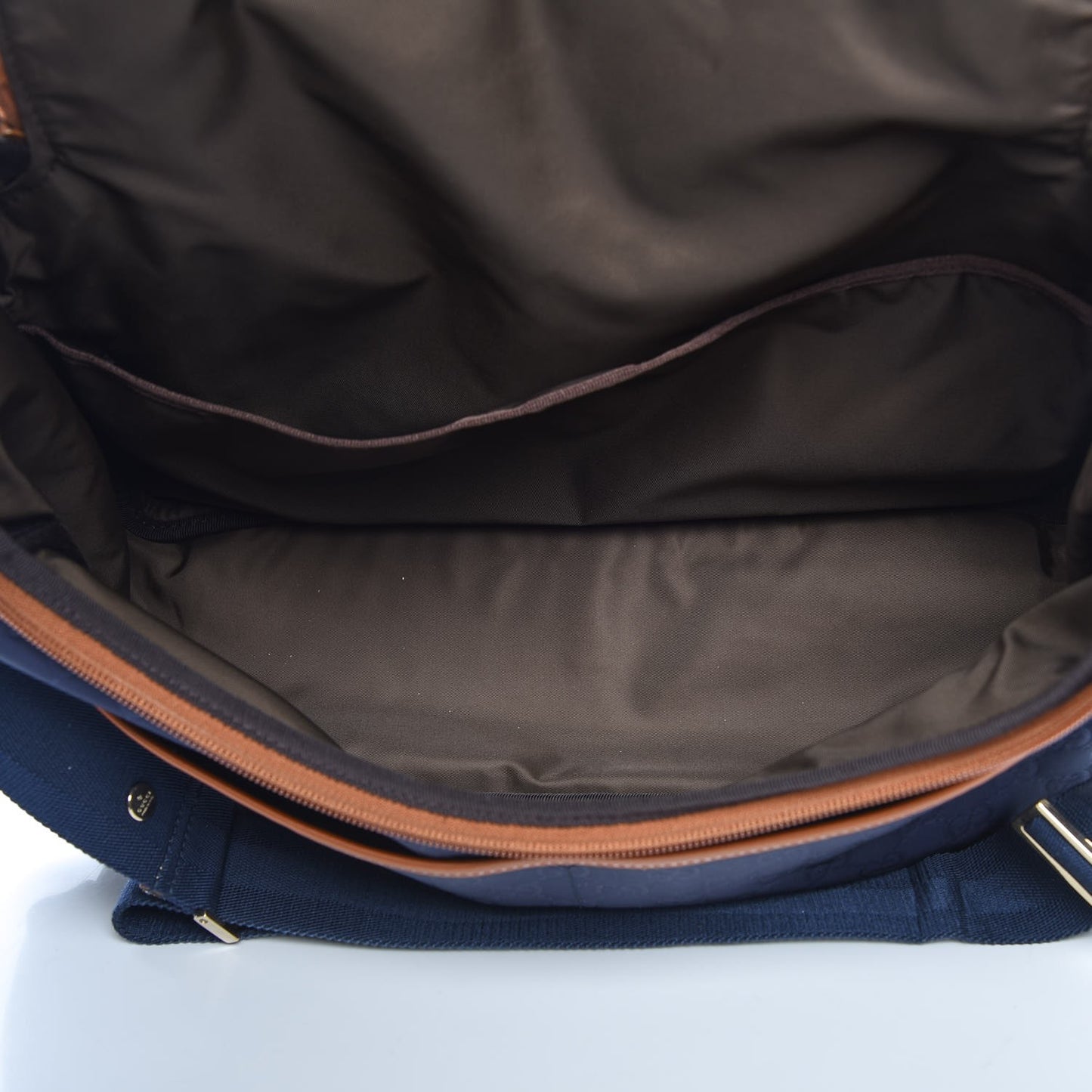 Nylon Monogram Diaper Bag Blue